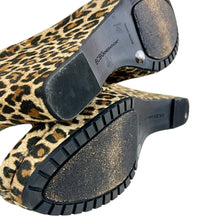 Load image into Gallery viewer, BCBG Leopard Print Wedge Booties Size 10
