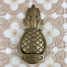 Load image into Gallery viewer, Vintage Brass Pineapple Door Knocker 7&quot;

