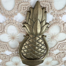 Load image into Gallery viewer, Vintage Brass Pineapple Door Knocker 7&quot;
