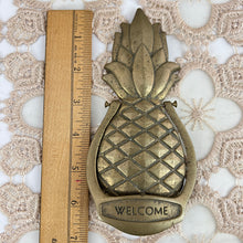 Load image into Gallery viewer, Vintage Brass Pineapple Door Knocker 7&quot;
