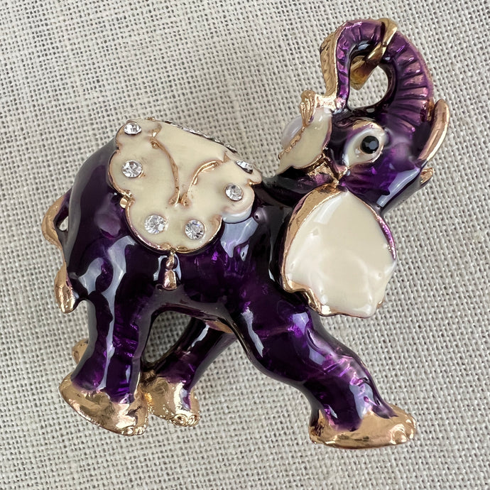 Cute Baby Circus Elephant Enamel Pendant 2.5