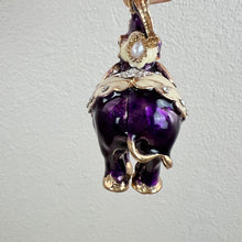 Load image into Gallery viewer, Betsey Johnson Enamel Cute Baby Circus Elephant Pendant 2.5&quot;
