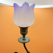 Load image into Gallery viewer, Vintage Figural Frog Holding Tulip Flower Candle Holder

