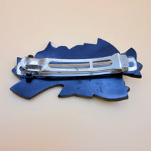 Load image into Gallery viewer, 80s Mother of Pearl Inlay Barrette Hair Clip Shell Mosaic
