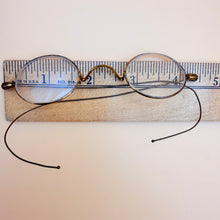 Load image into Gallery viewer, Antique Early 1900s Wire Rim Spectacles Cable Temples Eyeglasses
