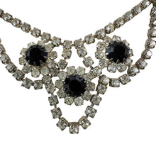 Load image into Gallery viewer, Vintage Rhinestones and Black Gemstones Jewelry Set
