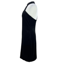 Load image into Gallery viewer, 90s Black Sweetheart Neck Cocktail Dress Size Medium
