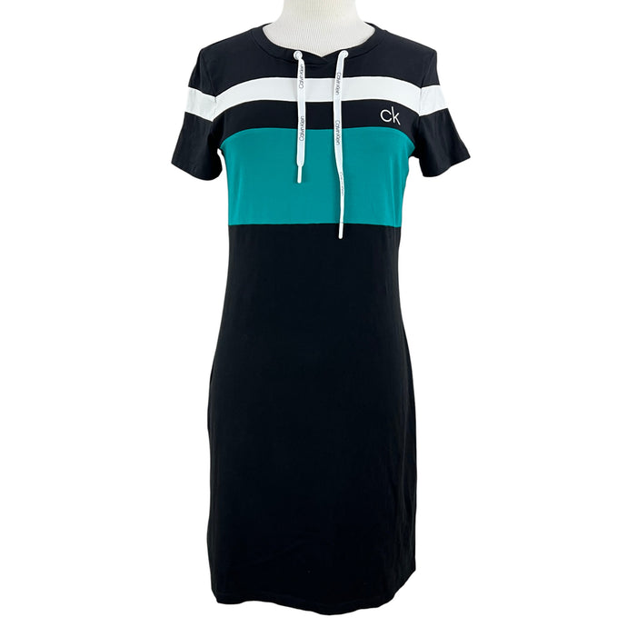 VTG CK Color Block T Shirt Dress Size Small