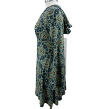 Load image into Gallery viewer, Hooded Paisley Bell Sleeve Dress Size Medium
