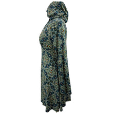 Load image into Gallery viewer, Hooded Paisley Bell Sleeve Dress Size Medium
