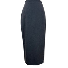 Load image into Gallery viewer, Gray Wool Wrap Pencil Skirt Size Small
