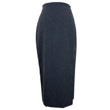 Load image into Gallery viewer, Gray Wool Wrap Pencil Skirt Size Small
