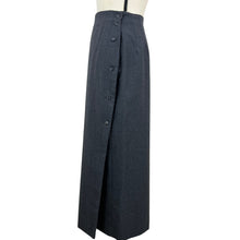 Load image into Gallery viewer, Gray Wool Wrap Pencil Skirt Size Small
