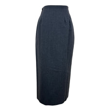 Load image into Gallery viewer, Gray Wool Wrap Pencil Skirt Size Small

