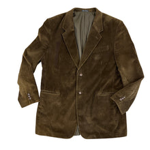 Load image into Gallery viewer, VTG Brown 100% Cotton Corduroy Blazer 44L
