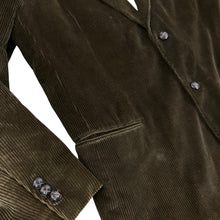 Load image into Gallery viewer, VTG Brown 100% Cotton Corduroy Blazer 44L
