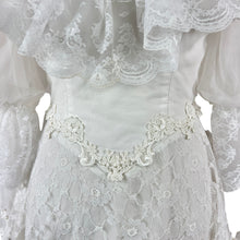 Load image into Gallery viewer, Vintage Bohemian Lace Wedding Dress Size XS
