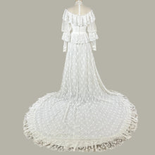 Load image into Gallery viewer, Vintage Bohemian Lace Wedding Dress Size XS
