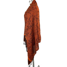 Load image into Gallery viewer, Pashmina Silk Paisley Fringe Wrap Scarf
