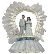 Load image into Gallery viewer, Vintage Lace Wedding Cake Topper
