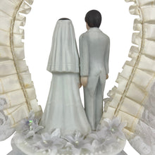 Load image into Gallery viewer, Vintage Lace Wedding Cake Topper
