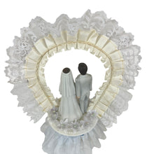 Load image into Gallery viewer, Vintage Lace Wedding Cake Topper
