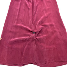 Load image into Gallery viewer, Vintage Wine Red Silk Lagen Look Dress One Size 2
