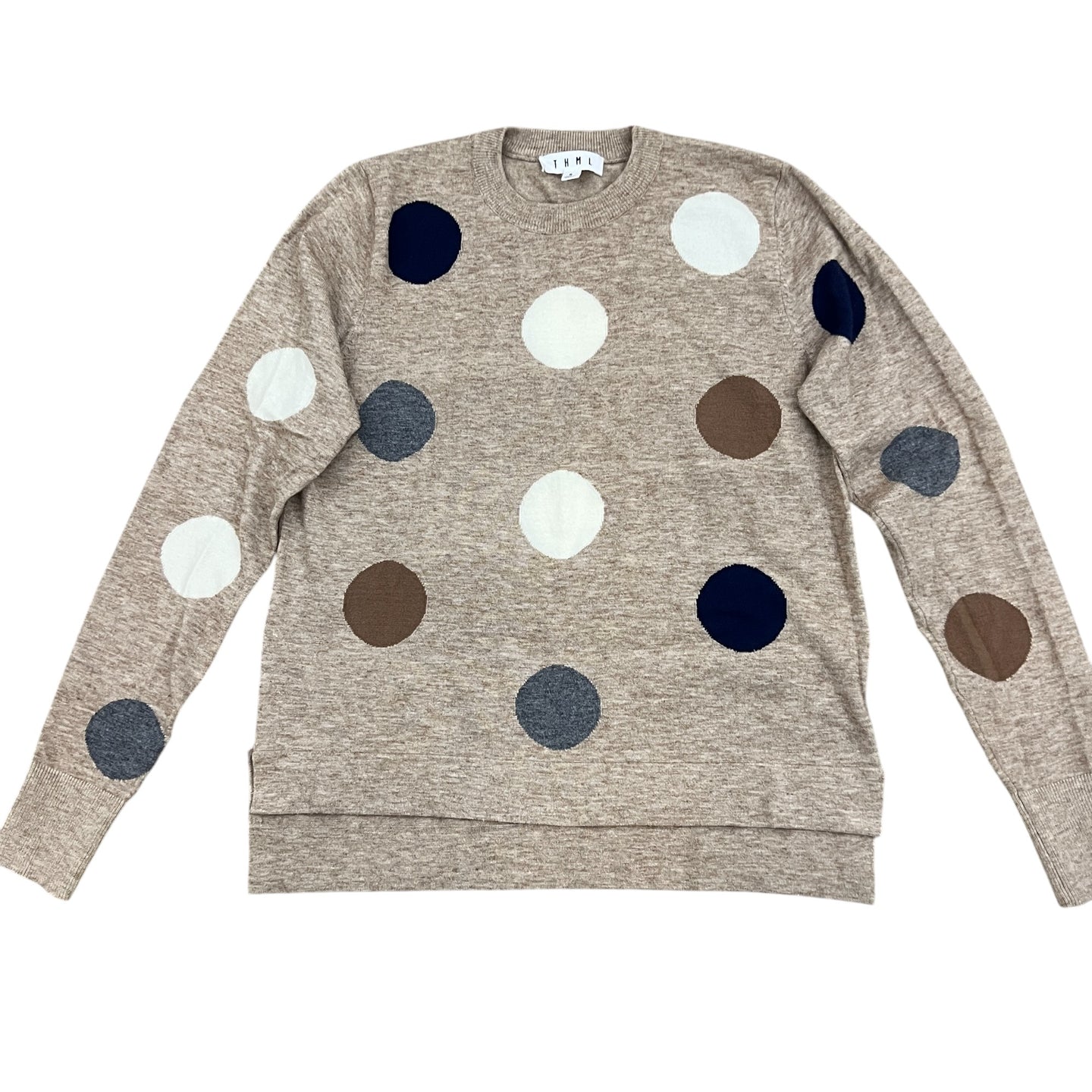 THML Polka Dot Pullover Knit Sweater Size Small