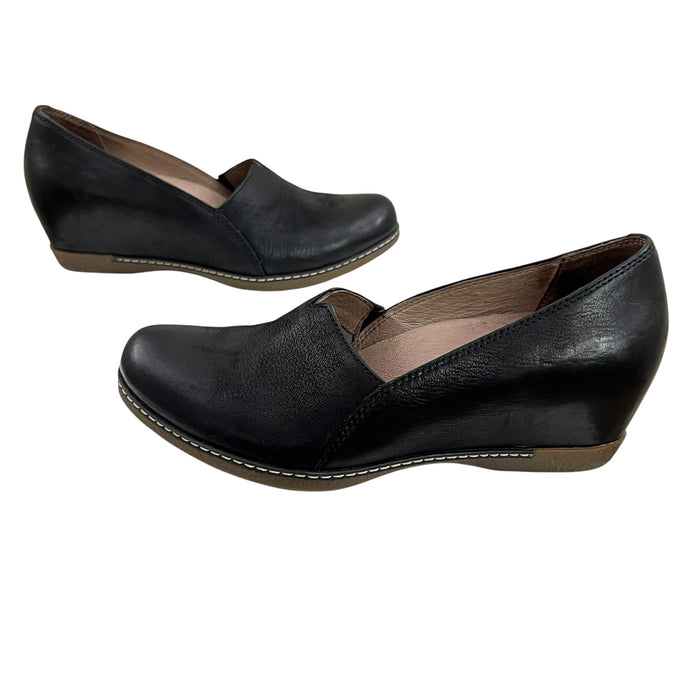 Dansko Liliana Black Slip on Wedge Size 36 EU