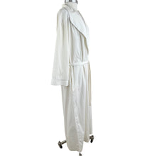 Load image into Gallery viewer, VTG Dior 100% Cotton Robe Blue Floral Dior Embroidery Size Medium
