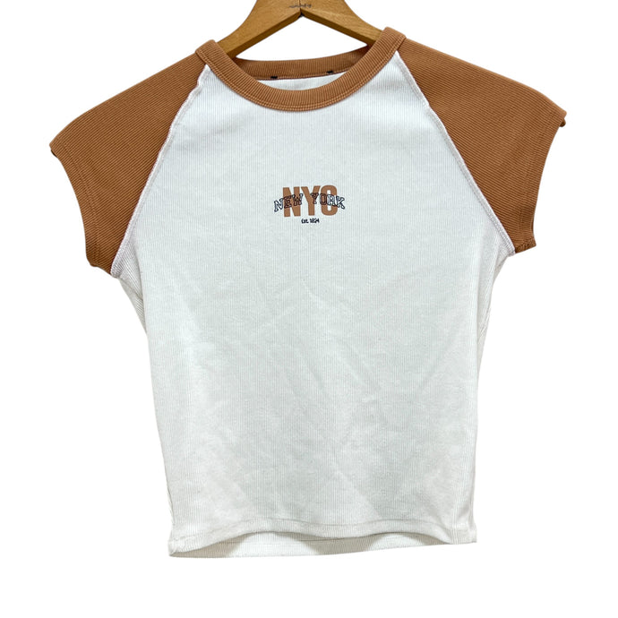 VTG Y2K NYC Baby Tee Size Small