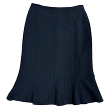 Load image into Gallery viewer, Jones New York Black Pinstripe Midi Skirt Size 4
