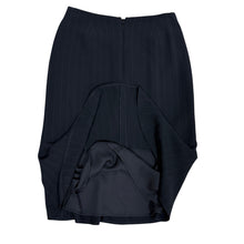 Load image into Gallery viewer, Jones New York Black Pinstripe Midi Skirt Size 4
