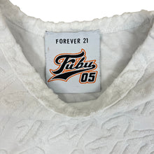 Load image into Gallery viewer, Y2K Forever 21 FUBU Collab Cropped White Top Small
