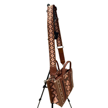 Load image into Gallery viewer, Aztec Pattern Crossbody Tote Bag
