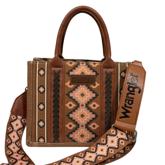 Aztec Pattern Crossbody Tote Bag