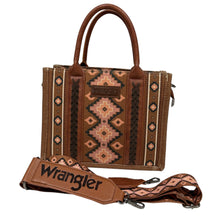 Load image into Gallery viewer, Aztec Pattern Crossbody Tote Bag
