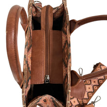 Load image into Gallery viewer, Aztec Pattern Crossbody Tote Bag
