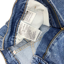 Load image into Gallery viewer, Levi High Waist Denim Roll Up Shorts Size 29
