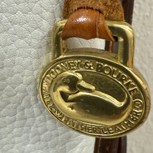 Load image into Gallery viewer, VTG 90s Dooney &amp; Bourke All Weather Leather White &amp; Tan Crossbody Bag USA
