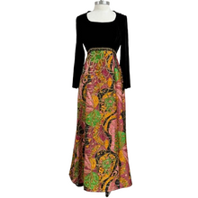 Load image into Gallery viewer, Vintage Maxi Hostess Dress Size XS-Small
