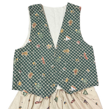 Load image into Gallery viewer, VTG Christmas Prairie Skirt &amp; Vest Set Size Medium
