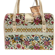Load image into Gallery viewer, 60s Needlepoint Tapestry Carpet Bag
