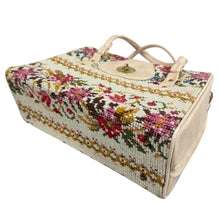 Load image into Gallery viewer, 60s Needlepoint Tapestry Carpet Bag
