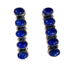 Load image into Gallery viewer, Navajo Style Sterling Lapis Lazuli Drop Earrings
