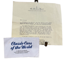 Load image into Gallery viewer, Danbury Mint Classic Cars of the World Original Paperwork Documentation
