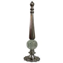 Load image into Gallery viewer, Mid Century Bubble Glass Finial Metal Sculpture
