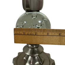 Load image into Gallery viewer, Mid Century Bubble Glass Finial Metal Sculpture
