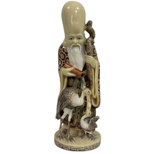 Load image into Gallery viewer, Mid Century God Of Longevity Figurine 10.5" Tall
