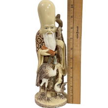 Load image into Gallery viewer, Mid Century God Of Longevity Figurine 10.5" Tall
